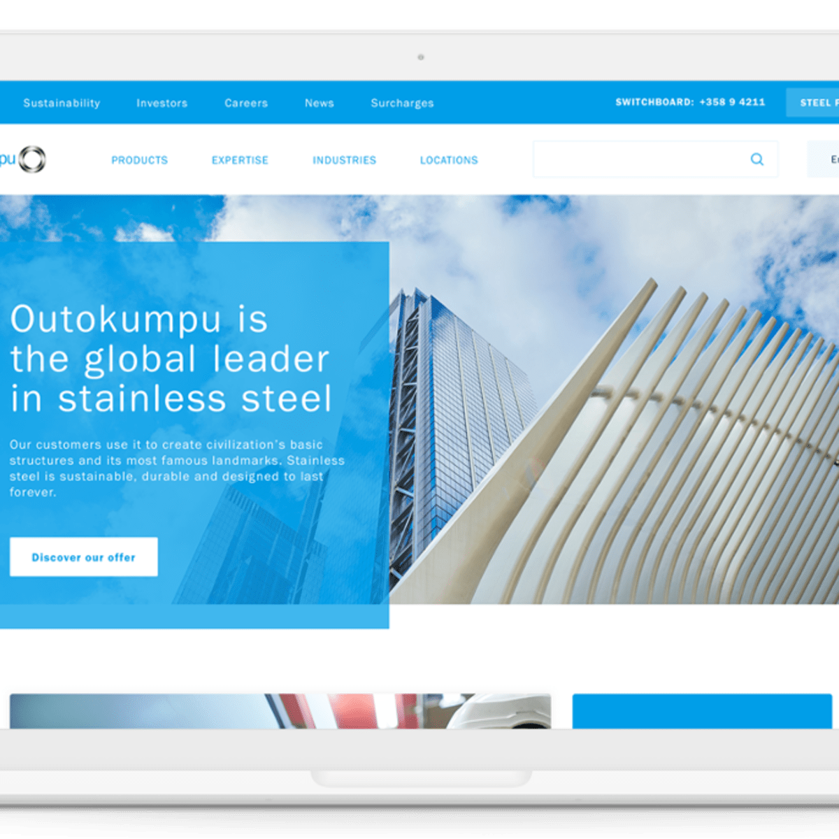 01 Outokumpu Homepage