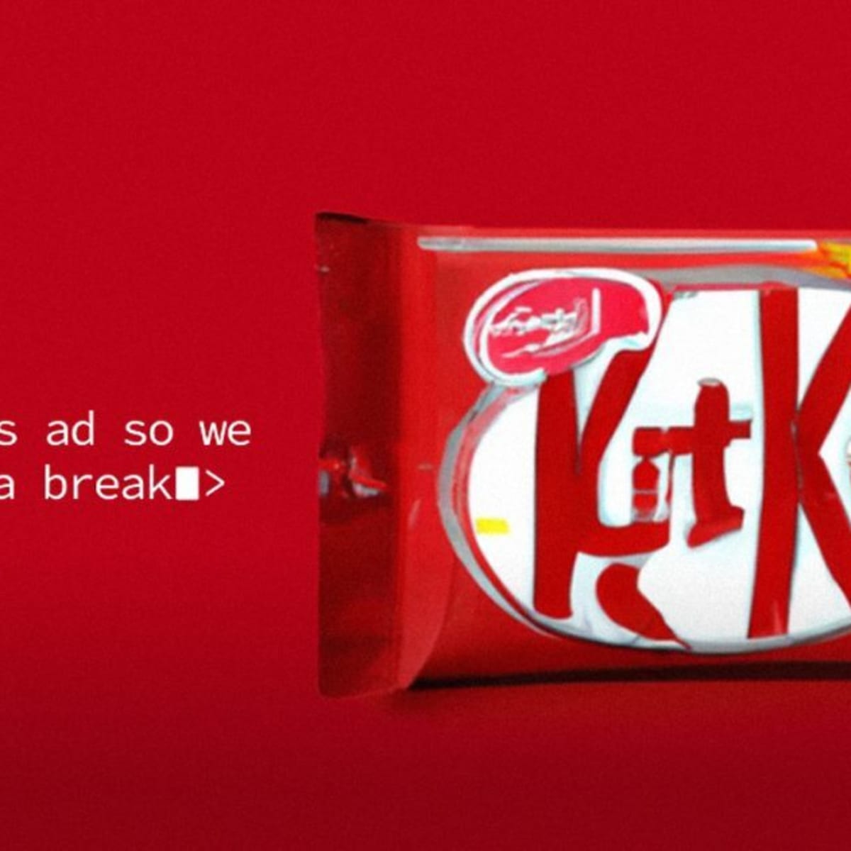 Kitkat reminds everyone that ai is a great excuse for everyone to take a break HERO