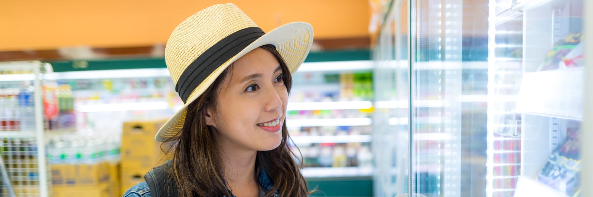 woman in supermarket