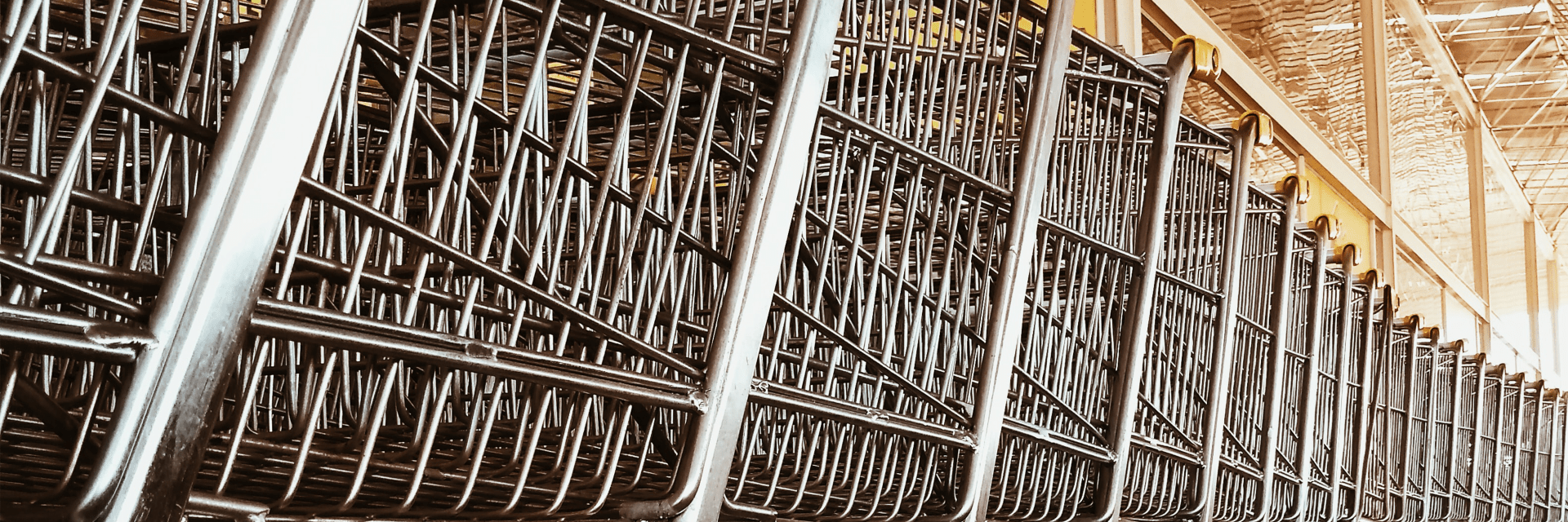 Line of trolleys