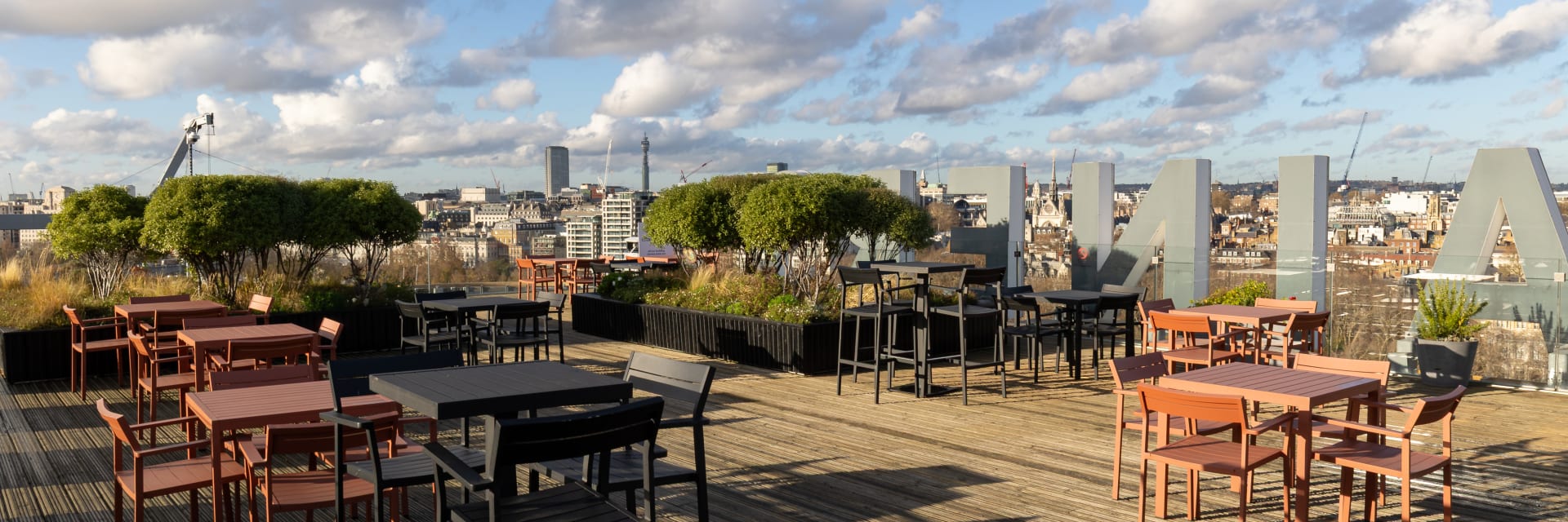Rooftop Social Area Of VML London Sea Containers Office