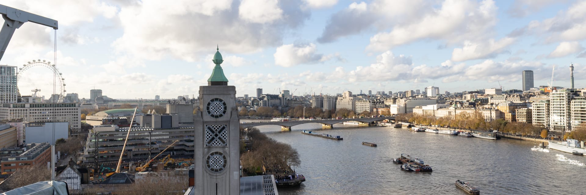London skyline as visible from VML London Sea Containers Office