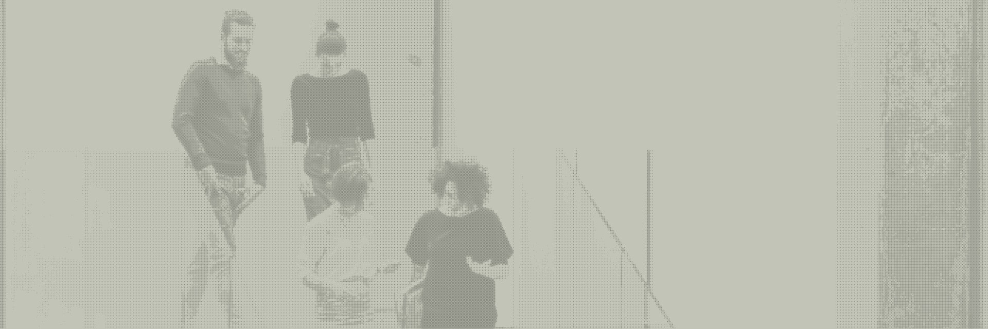 VMLers walking down the office stairs
