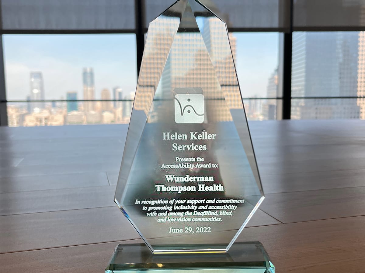 Wunderman Thompson Health Recieves AccessAbility Award