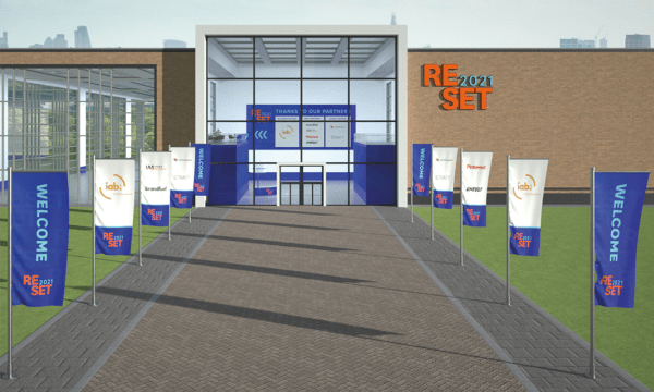 virtual entrance to the Reset 2021 Event