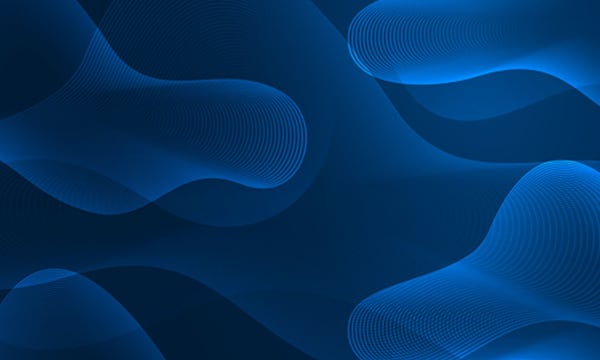 visual of blue virtual waves