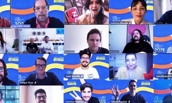 group zoom photo of Latam colleagues