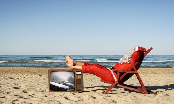 Santa or Beach