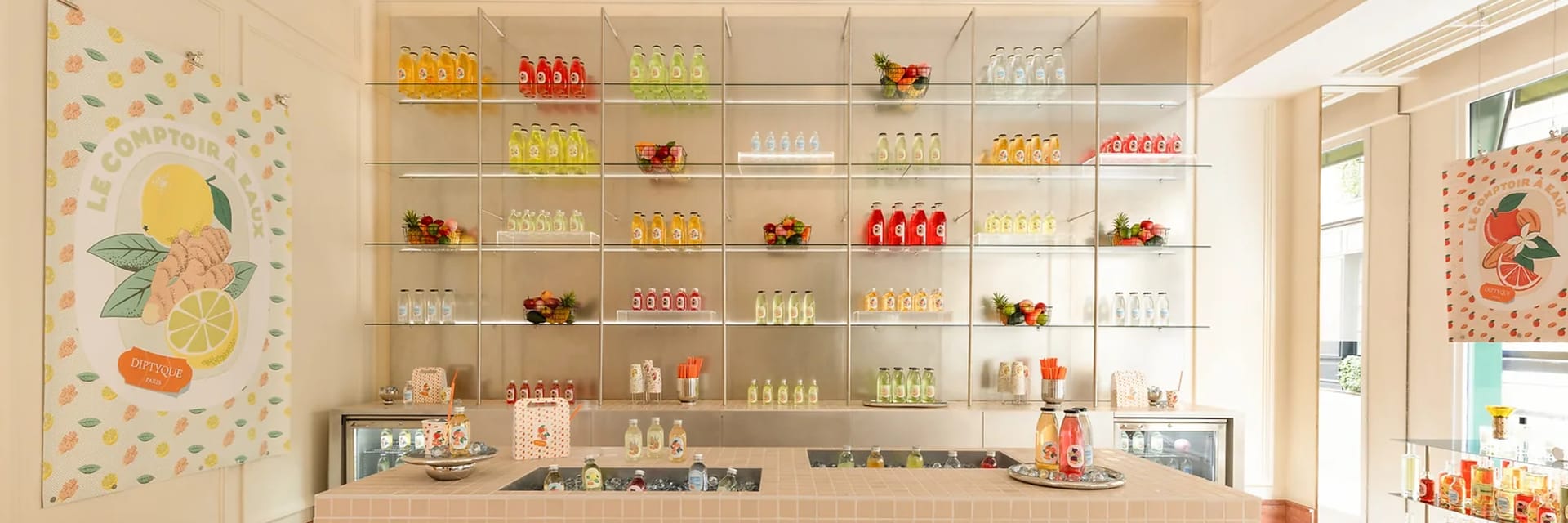 Diptyque introduced a Water Counter at its London Maison on New Bond Street. Courtesy of Diptyque