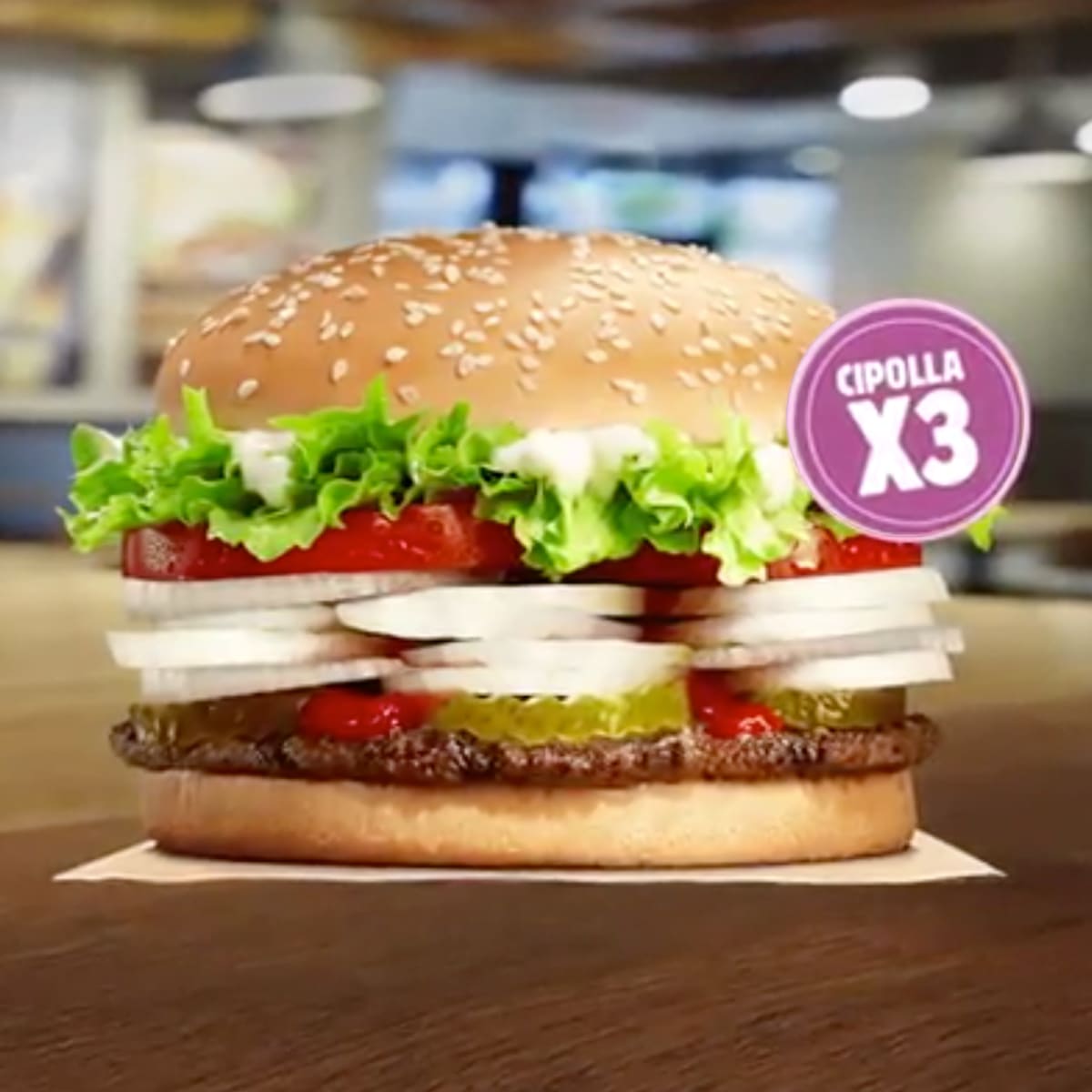 Whopper 3x Onions HERO