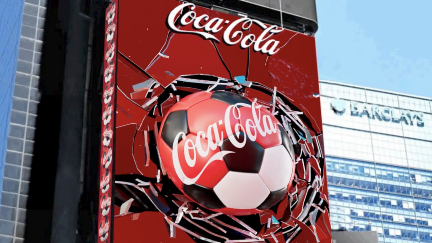 Coca-Cola ad in Times Square