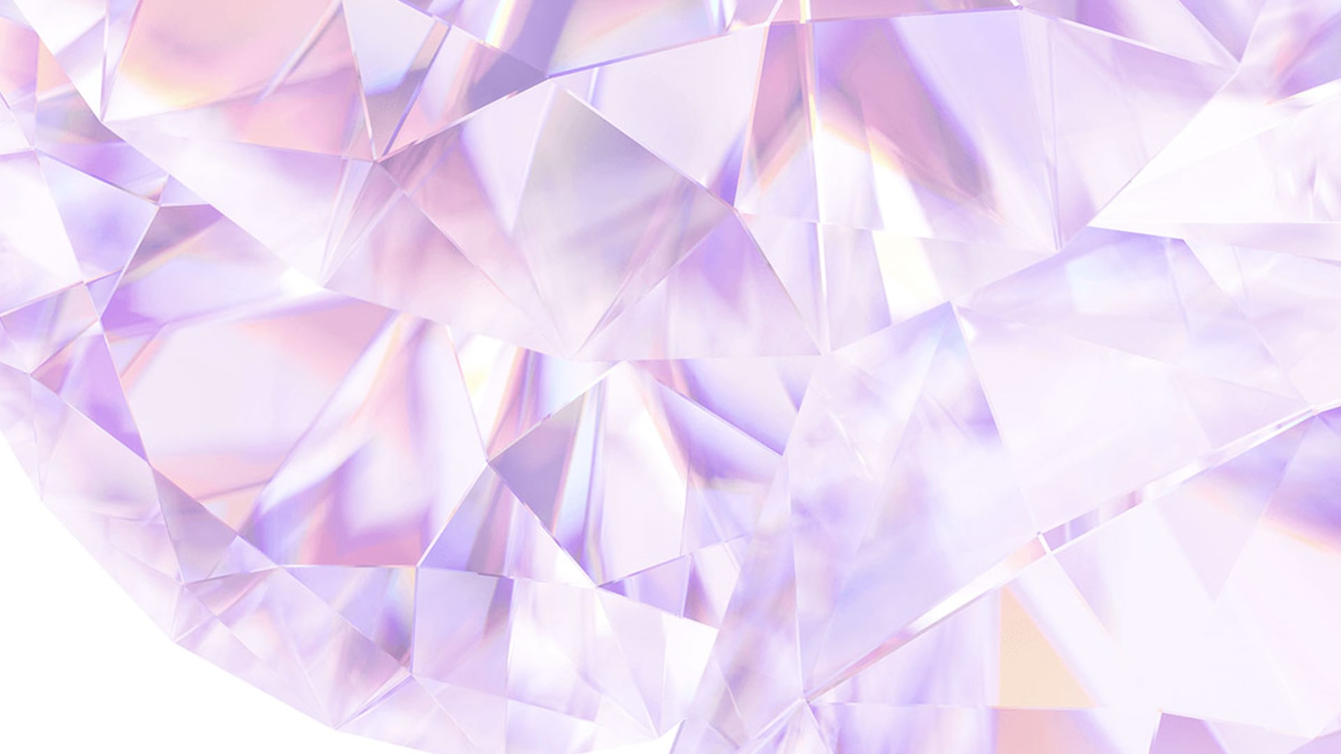 Shining purple crystal