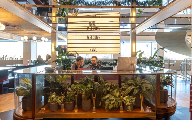 Welcome Desk in VML London Sea Containers Office