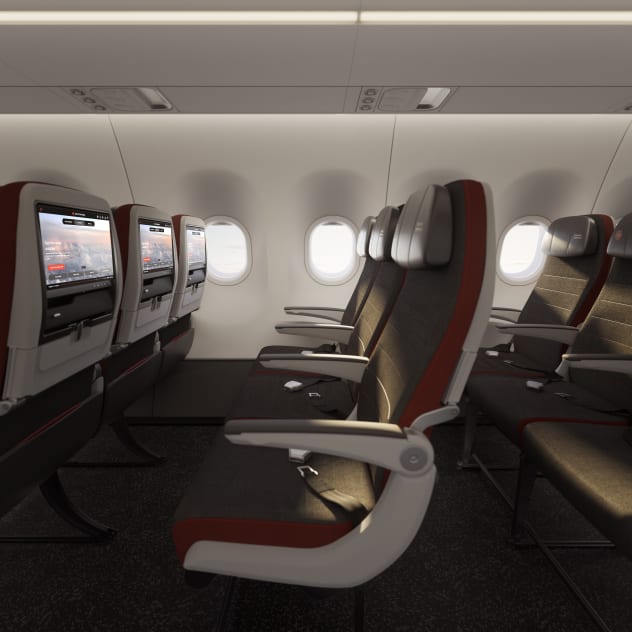 Air Canada’s “Glowing Hearted” cabins emphasize comfort, connectivity and design. Courtesy of Air Canada