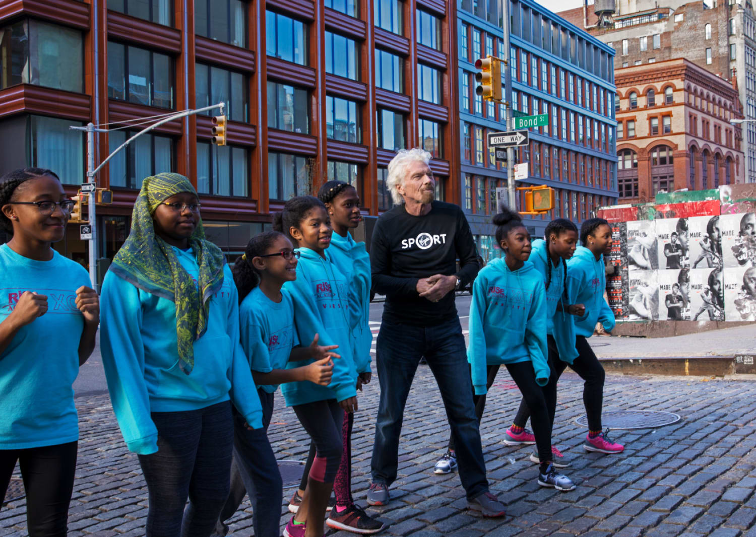 Richard Branson with KIPP Newark photo credit Joanna Ference
