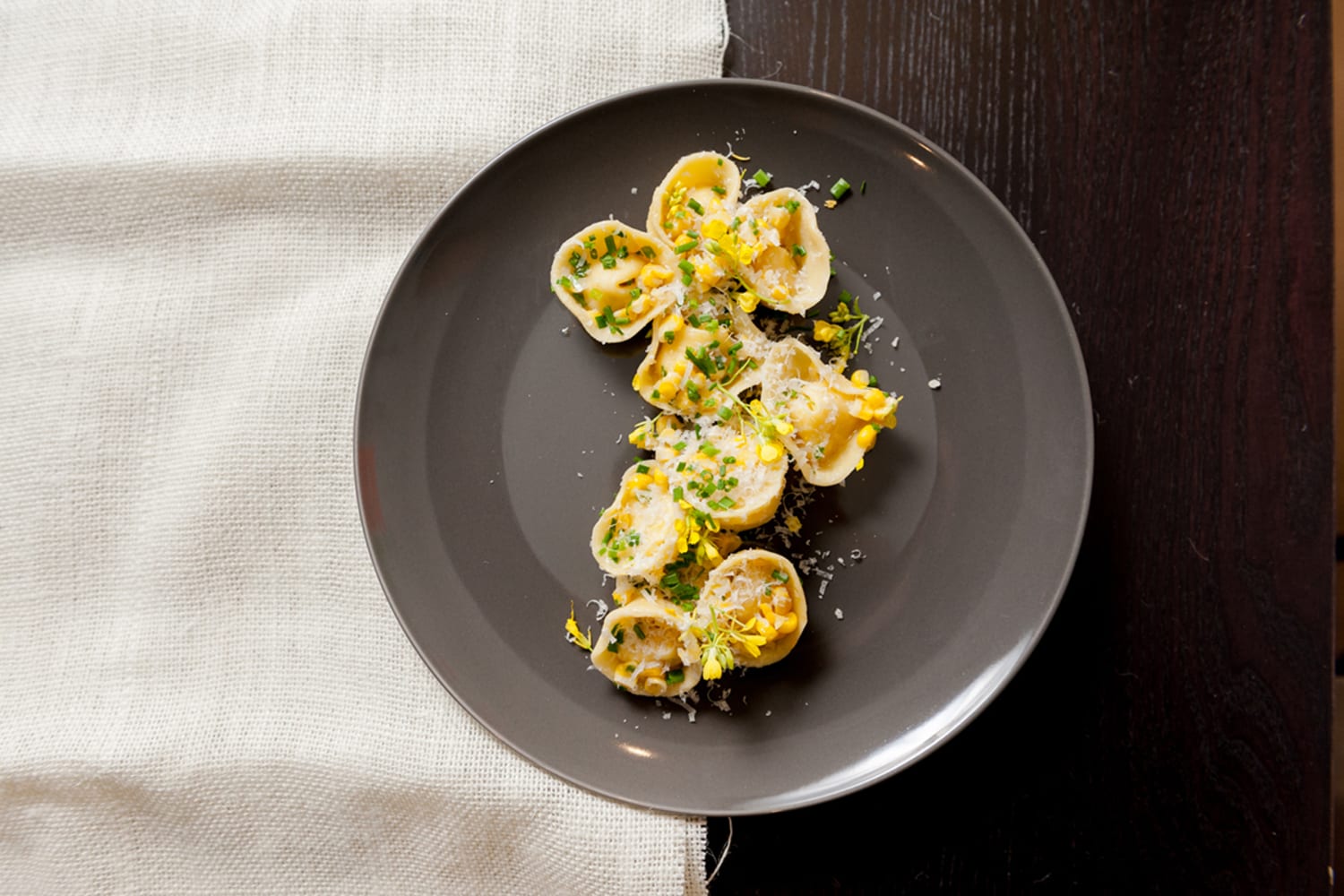 WEB Corn filled pasta with Hazelnut Honey