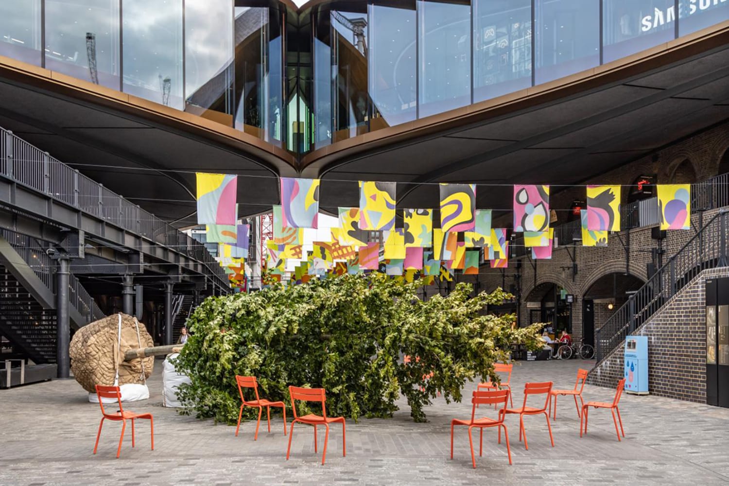 WEB on their way by muf architecture art common beech in coal drops yard