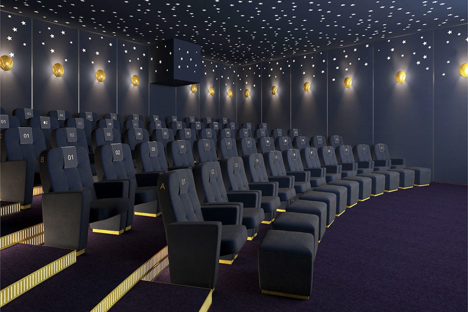 WEB Selfridges Cinema screening room Selfridges illustration hr