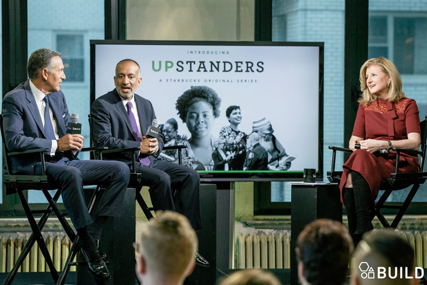 Speakers at panel for The Upstanders a social good web series from Starbucks