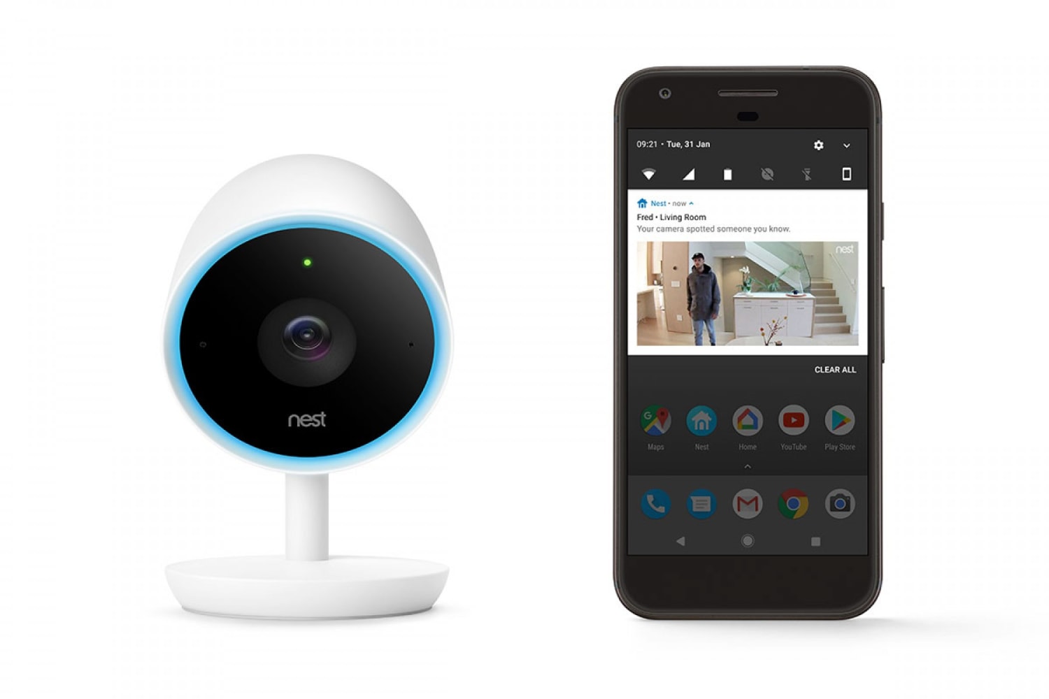 WEB Nest Cam IQ Familiar Face