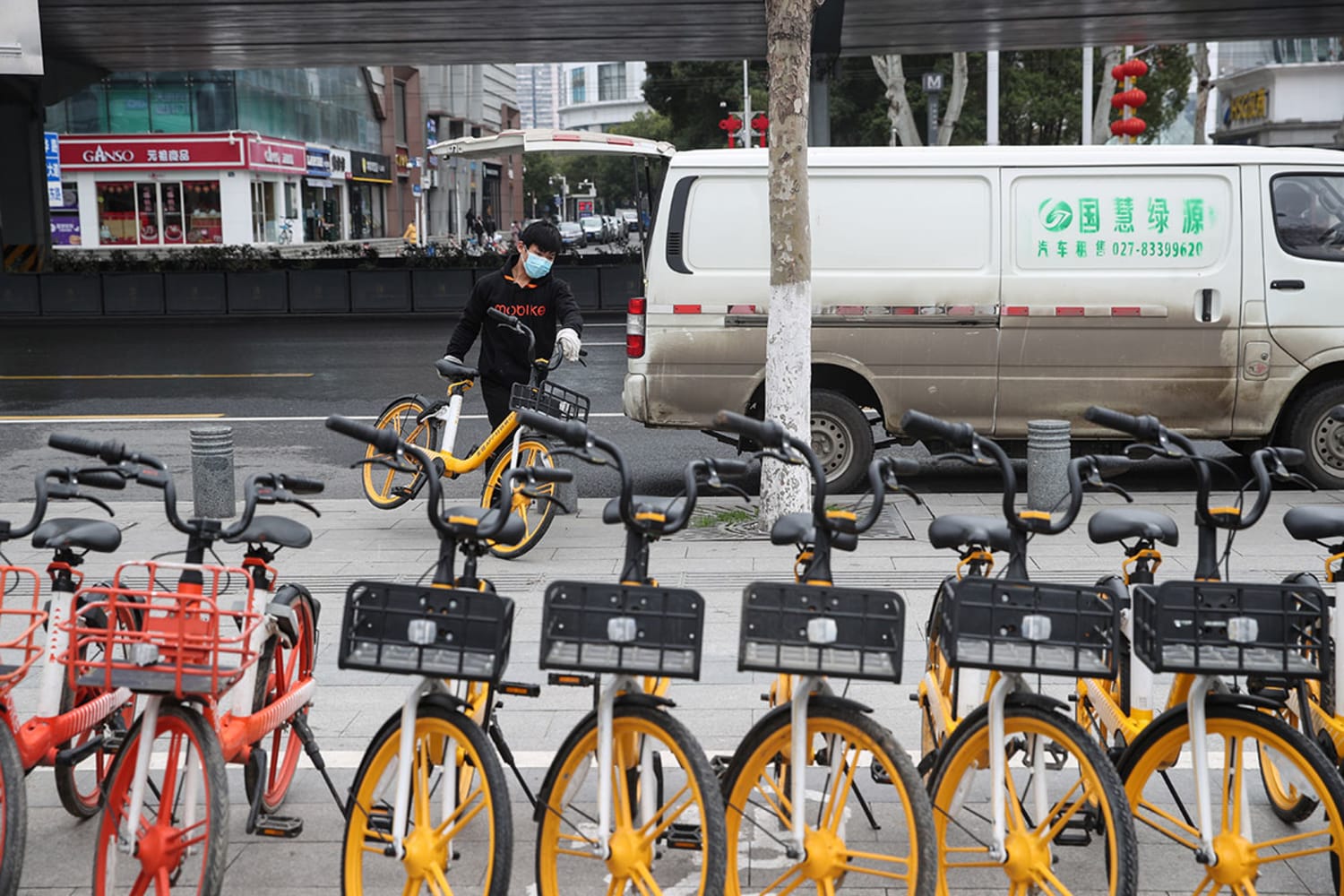 WEB bike dispatch around Wuhan hospitals