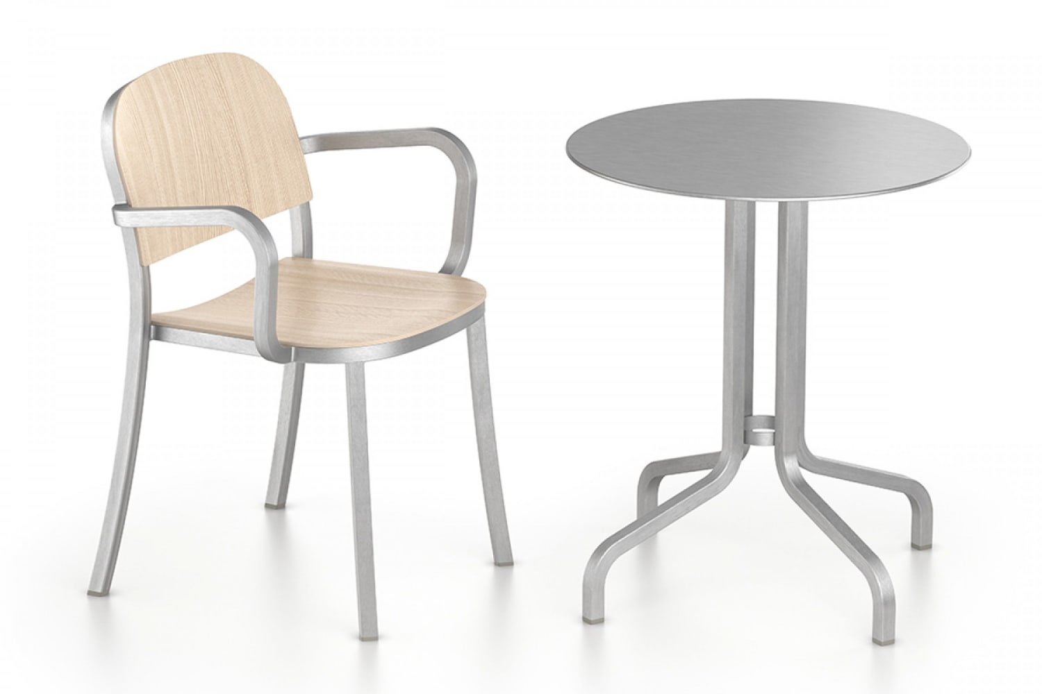 WEB 4 Emeco 1 Inch Armchair Cafe Table by Jasper Morrison