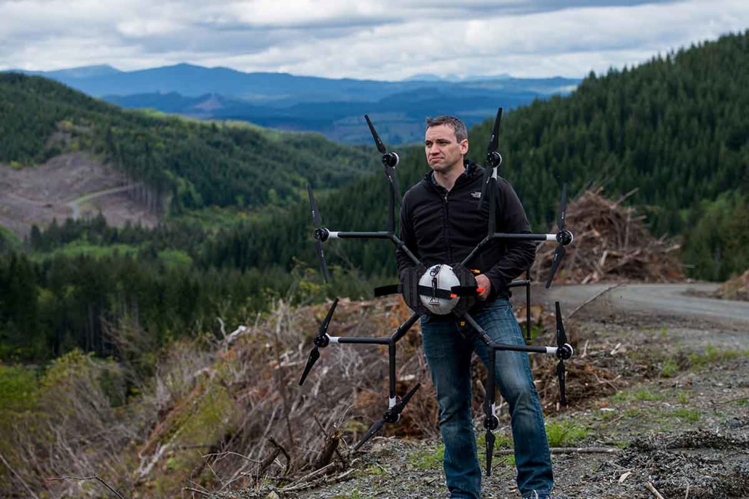 WEB CEO Grant Canary with drone