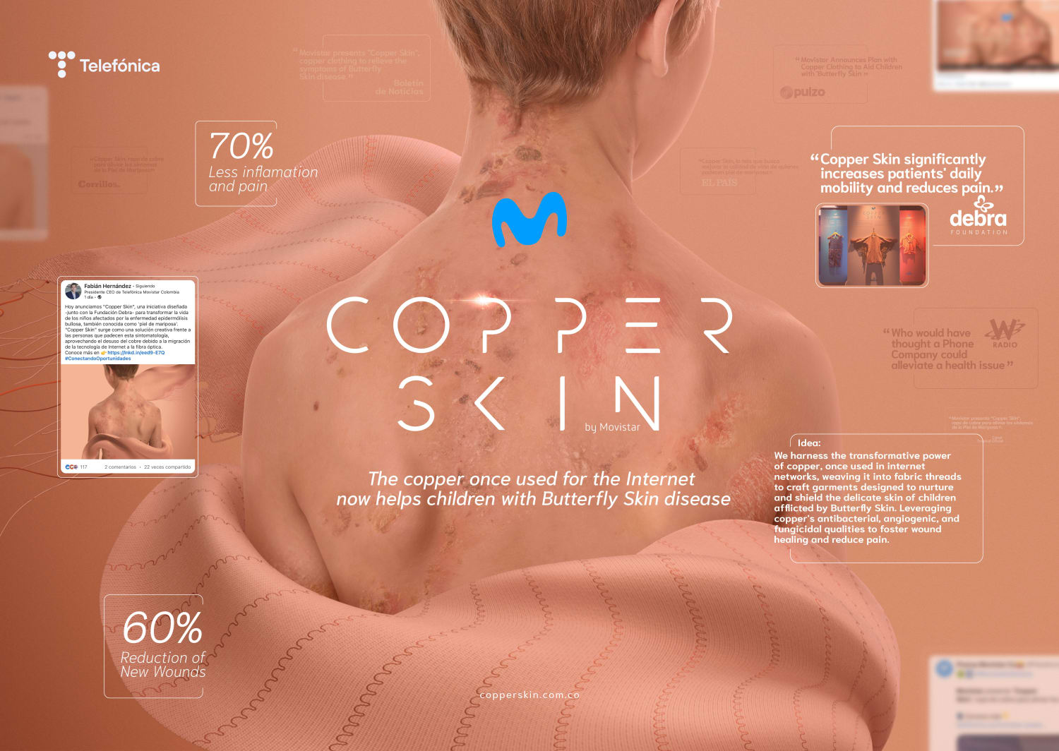 Movistar Copper Skin Titanium