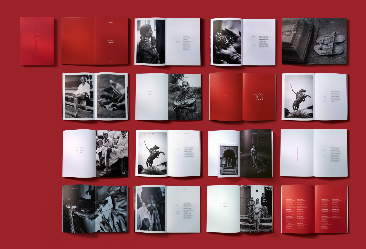 All pages of The Kolhapuri book showcasing artisan stories, craftsmanship, and cultural documentation