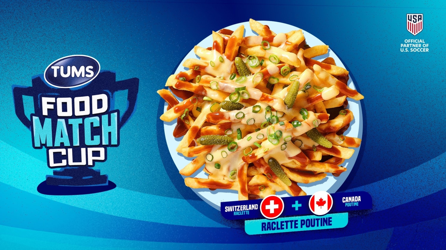 image of raclette poutine fries for the TUM's Food Match Cup campaign