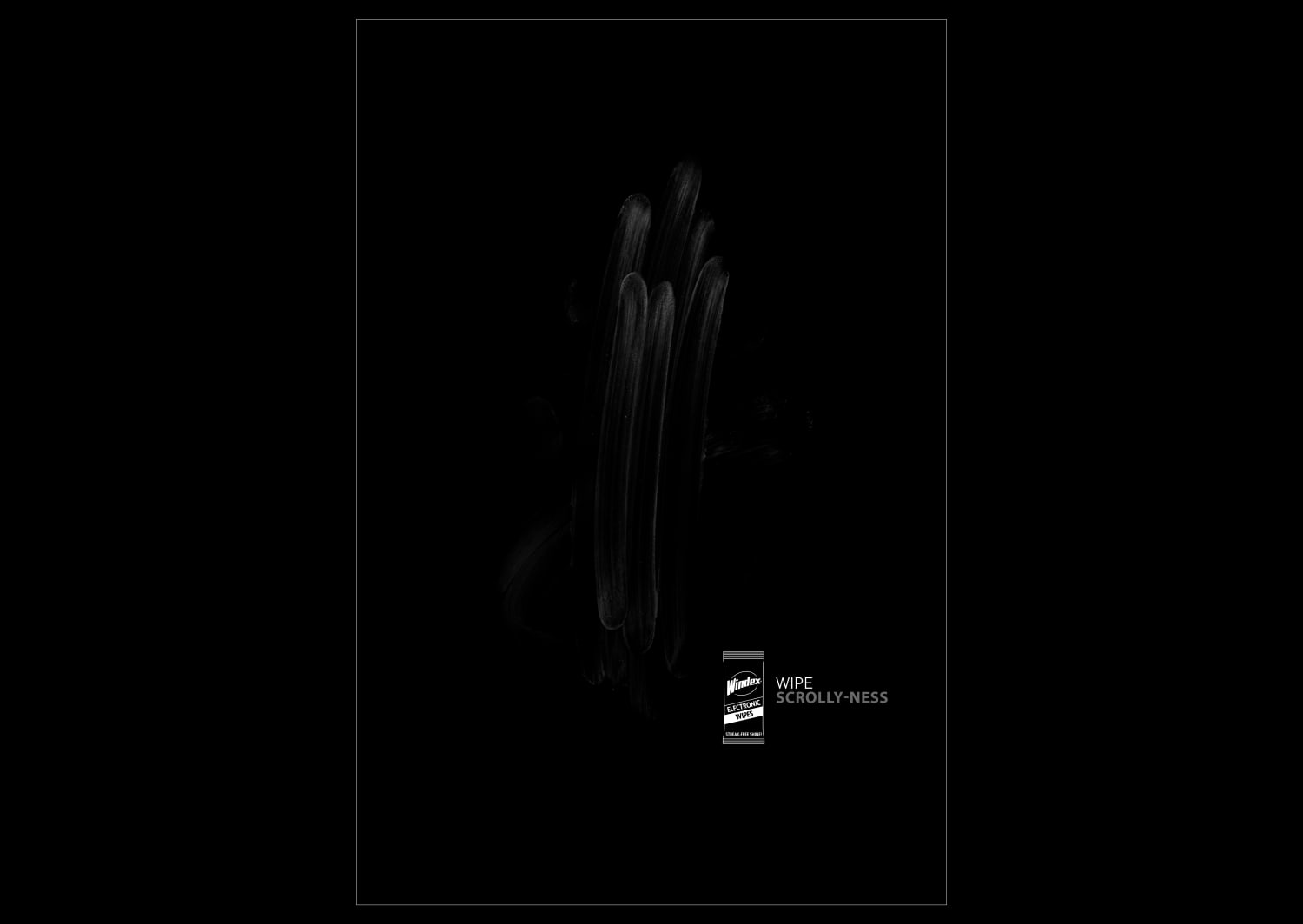 Phone screen displaying smudges
