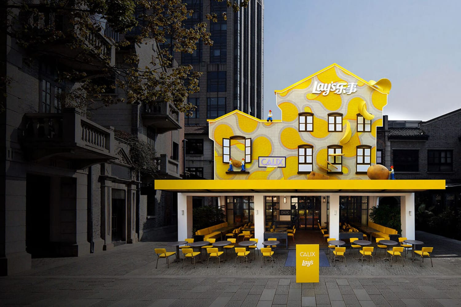 Lay’s has opened its first Lay’s Potato Restaurant in Shanghai’s Xintiandi. Courtesy of Lay’s