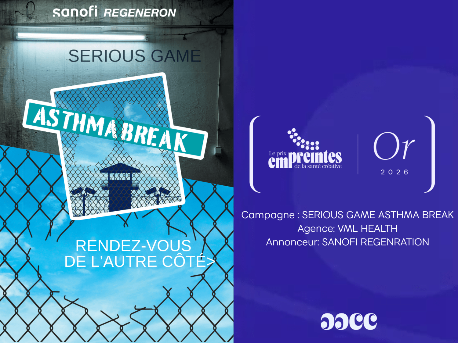 Campaign SERIOUS GAME ASTHMA BREAK Agence VML HEALTH Annonceur SANOFI REGENRATION