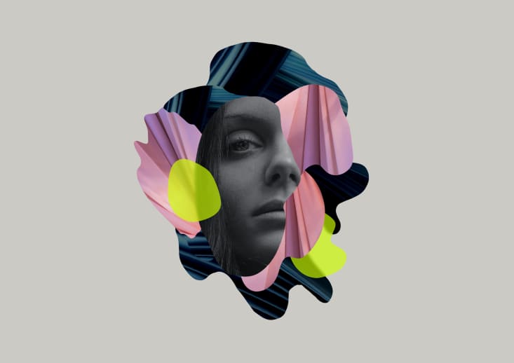 Image of a woman abastract