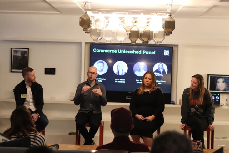 Panel discussion at the future of commerce breakfast