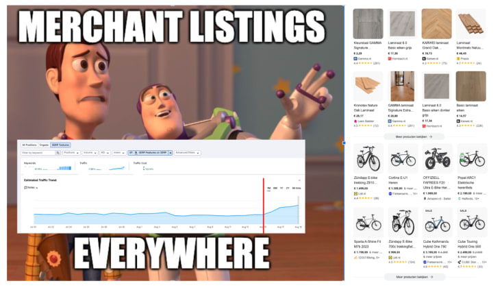 Merchant listings
