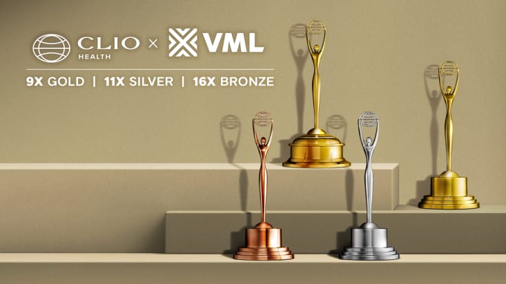 Clio Health Recognizes VML With 36 Awards Across Multiple Categories