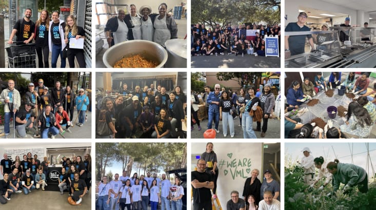 collage of VML WW Foundation Day 2025 imagery from all around the VML global network