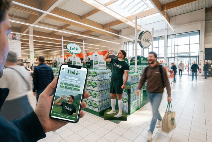 volvic antoine dupont shopper retail experience