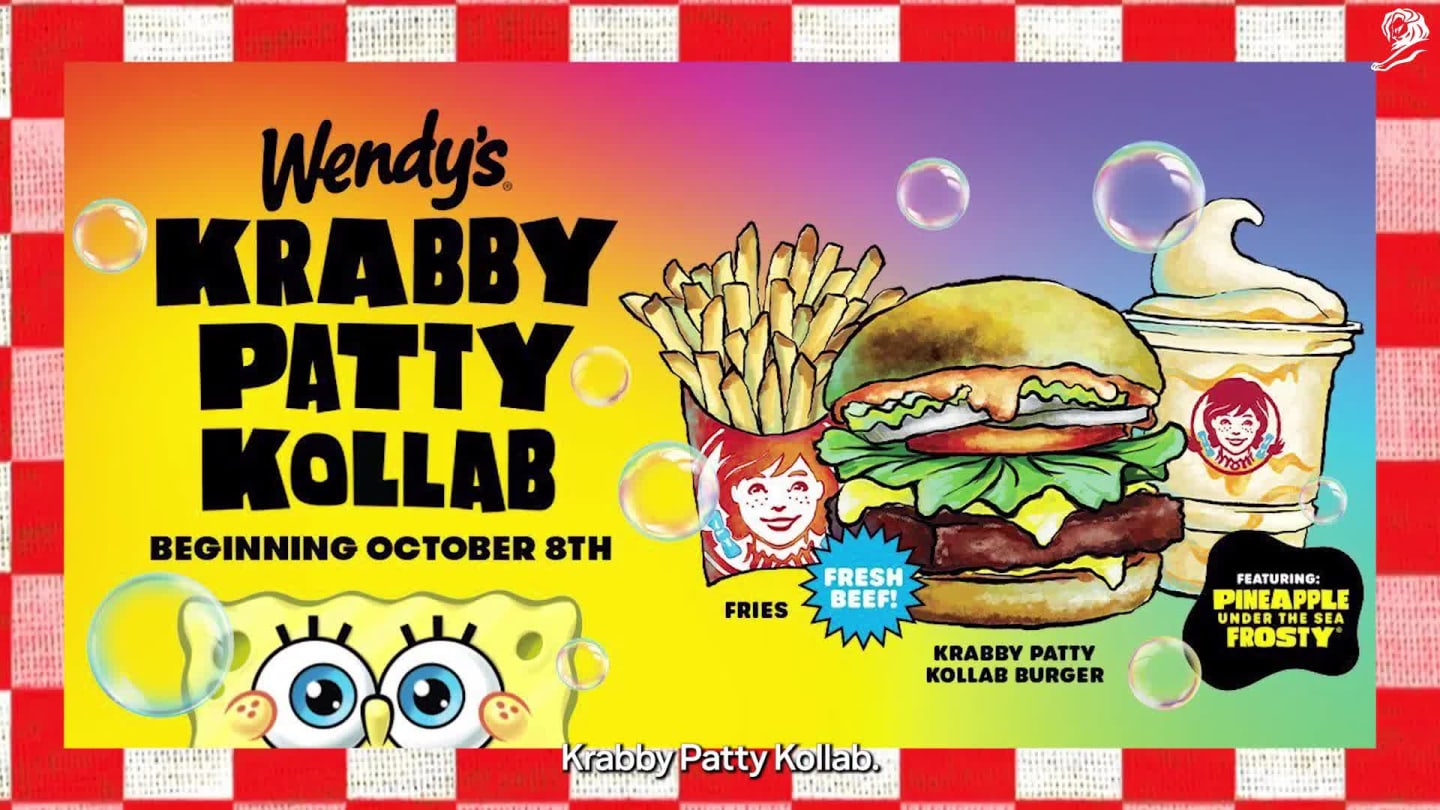 01 28 29 WENDYS Wendys Krabby Patty Kollab SPARK FOUNDRY Cannes Lions 2025 Case Film from The Work 1835906 29775016
