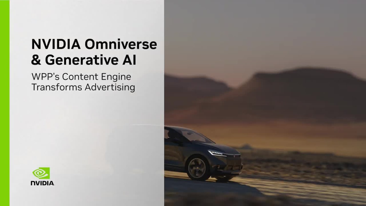 WPP NVIDIA Partner to Build Generative AI Enabled Content Engine on Omniverse Cloud