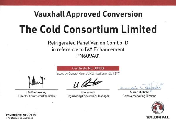 approved vauxhall combo refrigerated van conversions