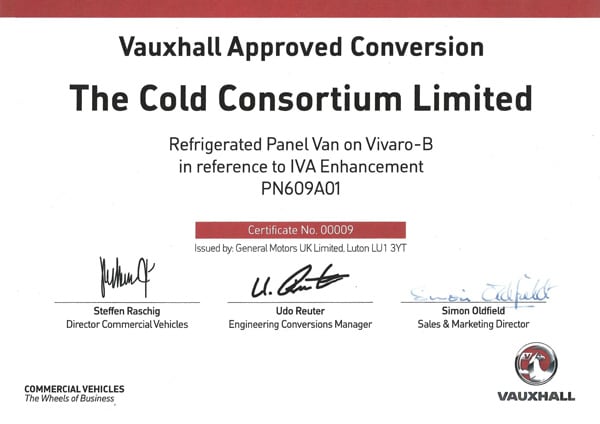 certified vauxhall vivaro refrigerated conversions