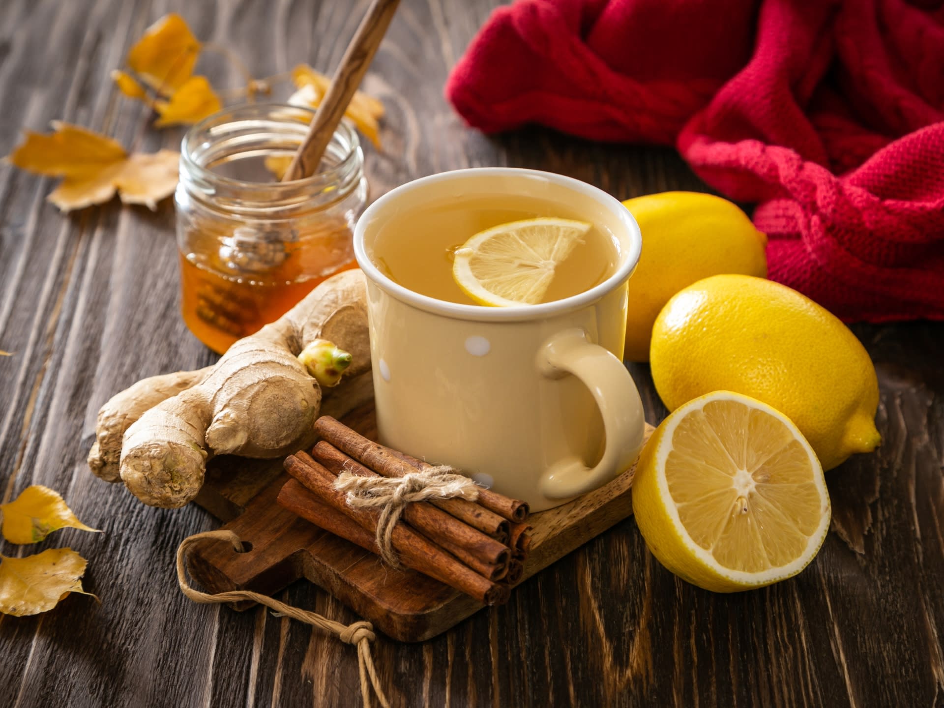 Mézes-citromos gyömbéres forró ital