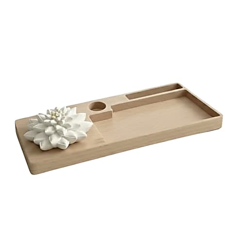 Orgalia íróasztal rendező kerámia virág diffúzorral