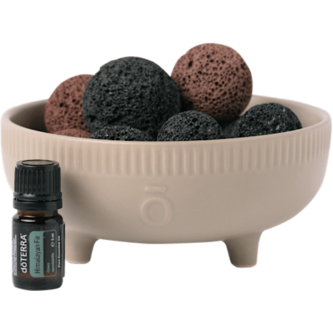 doTERRA Lávaköves passzív párologtató és Himalájai jegenyefenyő (5 ml)
