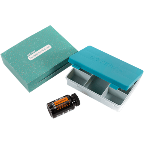 dōTERRA táplálékkiegészítő-rendszerező és MetaPWR™ lágyzselatin kapszulák