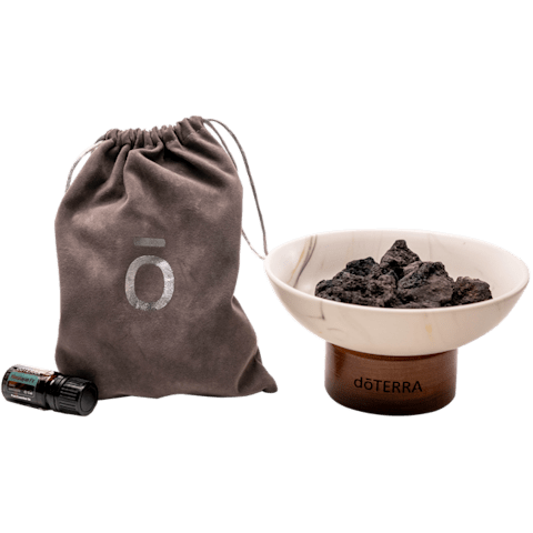 Himalájai jegenyefenyő (5 ml) és Lávaköves passzív párologtató tál