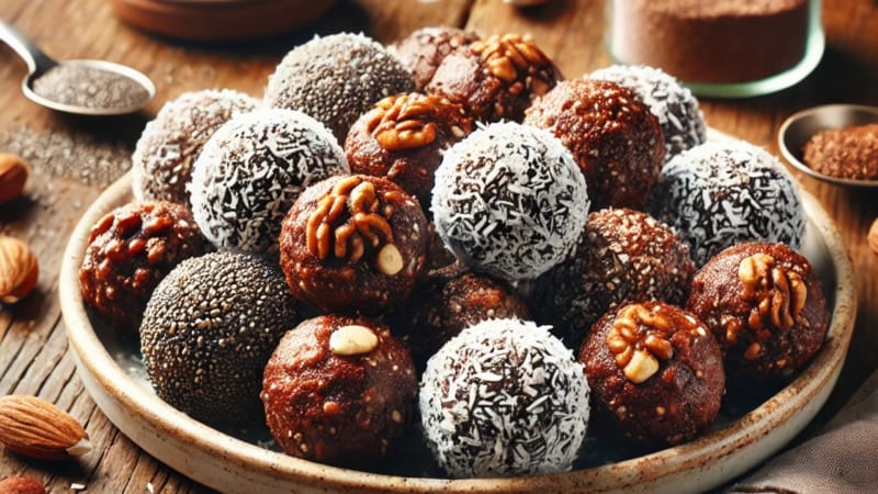 Frissítő energiagolyók doTERRA vadnarancs esszenciális olajjal – egészséges és ínycsiklandó falatok