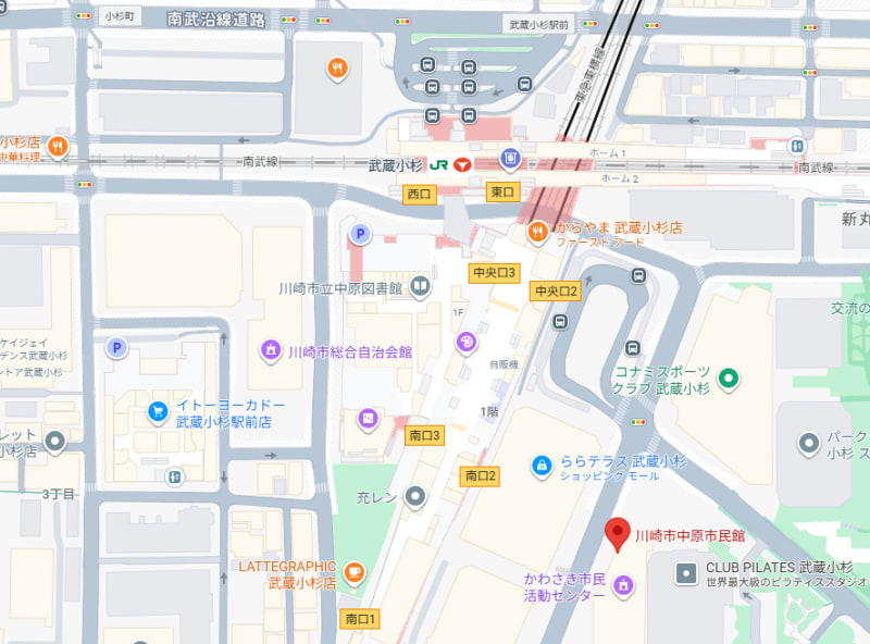 会場の地図（サムネイル）